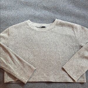 Zara Charcoal Ribbed Knit Pullover